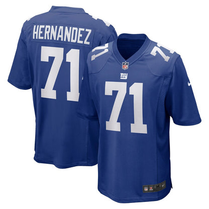 New York Giants Will Hernandez Game Royal Football Jersey product image