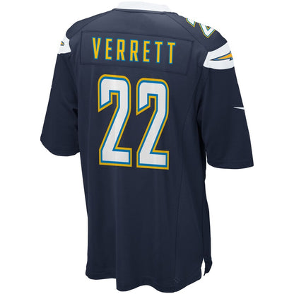 Los Angeles Chargers Jason Verrett Game Navy Football Jersey product image