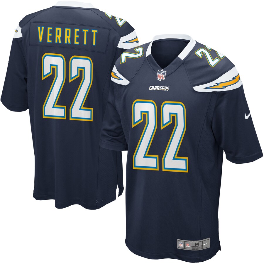Los Angeles Chargers Jason Verrett Game Navy Football Jersey product image