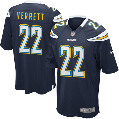 Los Angeles Chargers Jason Verrett Game Navy Football Jersey product image