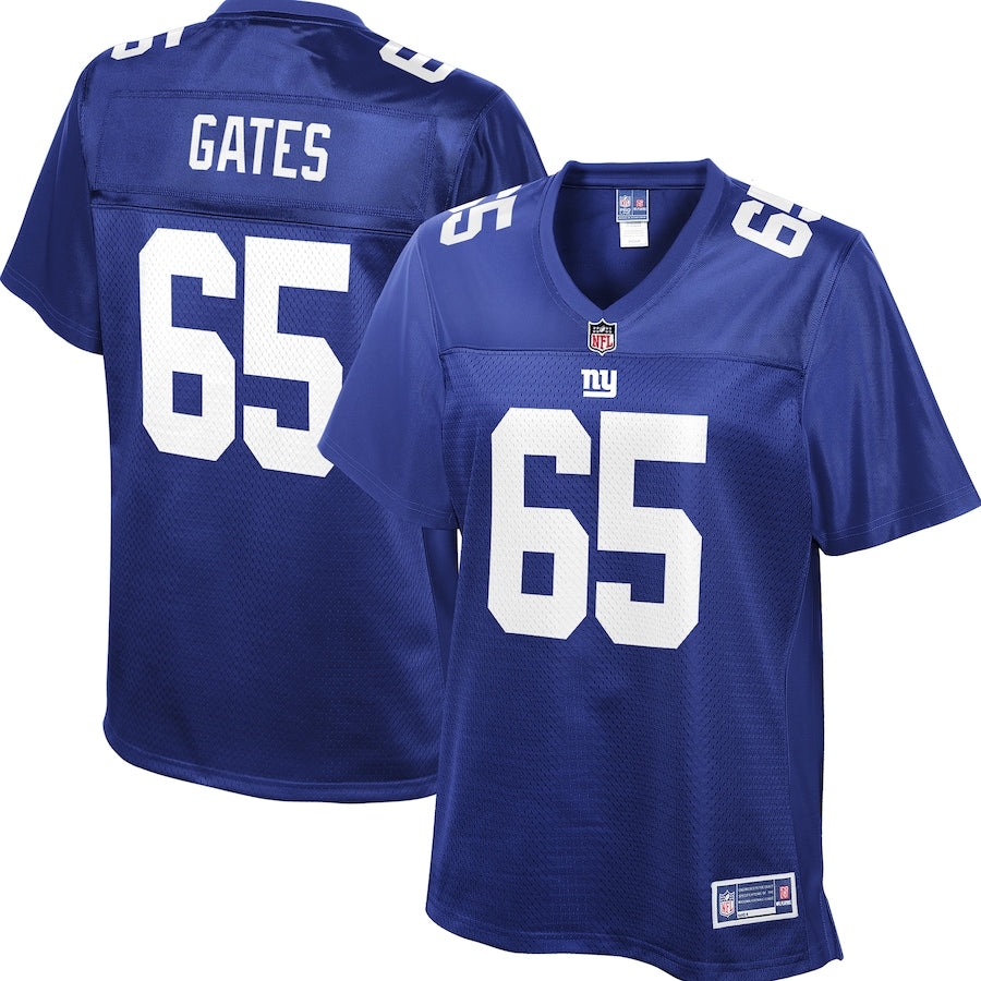 New York Giants Nick Gates Pro Line Big & Tall Royal Football Jersey product image