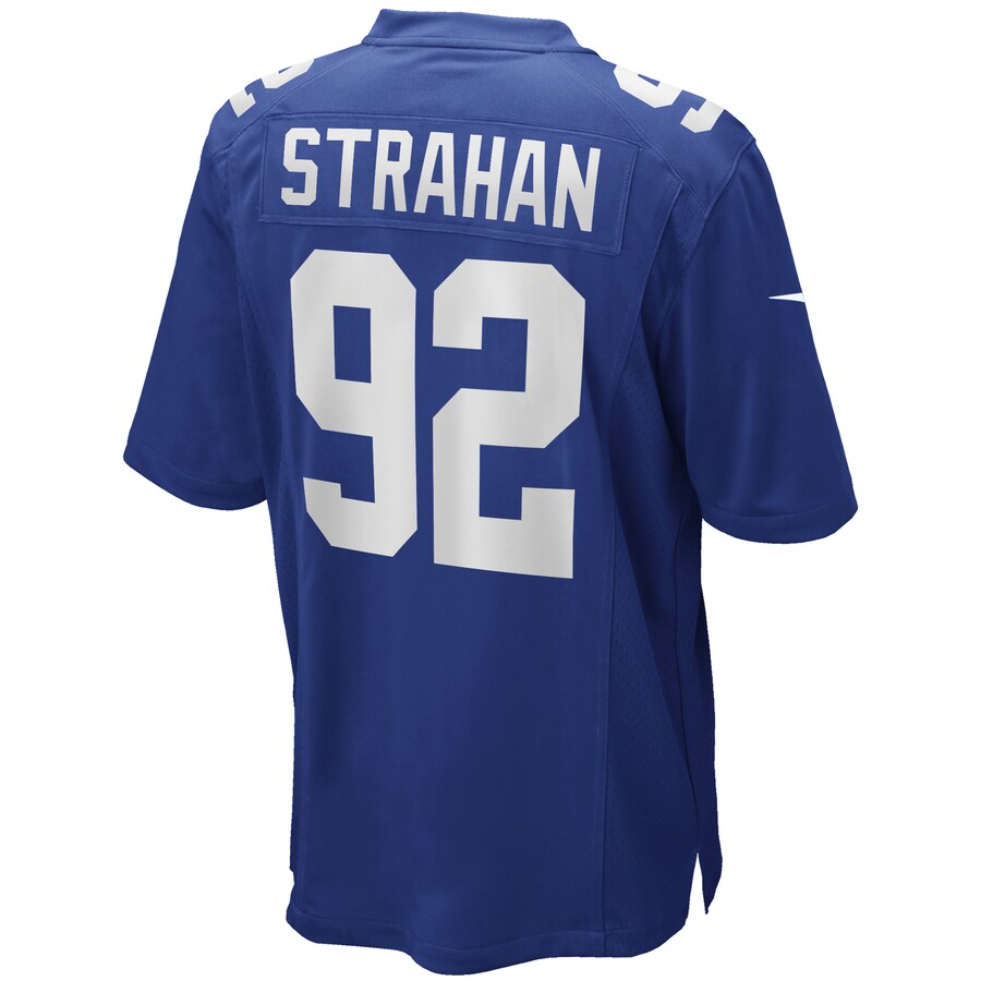 New York Giants Michael Strahan Game Royal Football Jersey product image