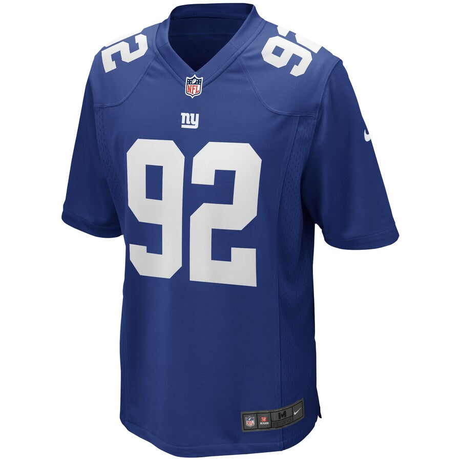 New York Giants Michael Strahan Game Royal Football Jersey product image