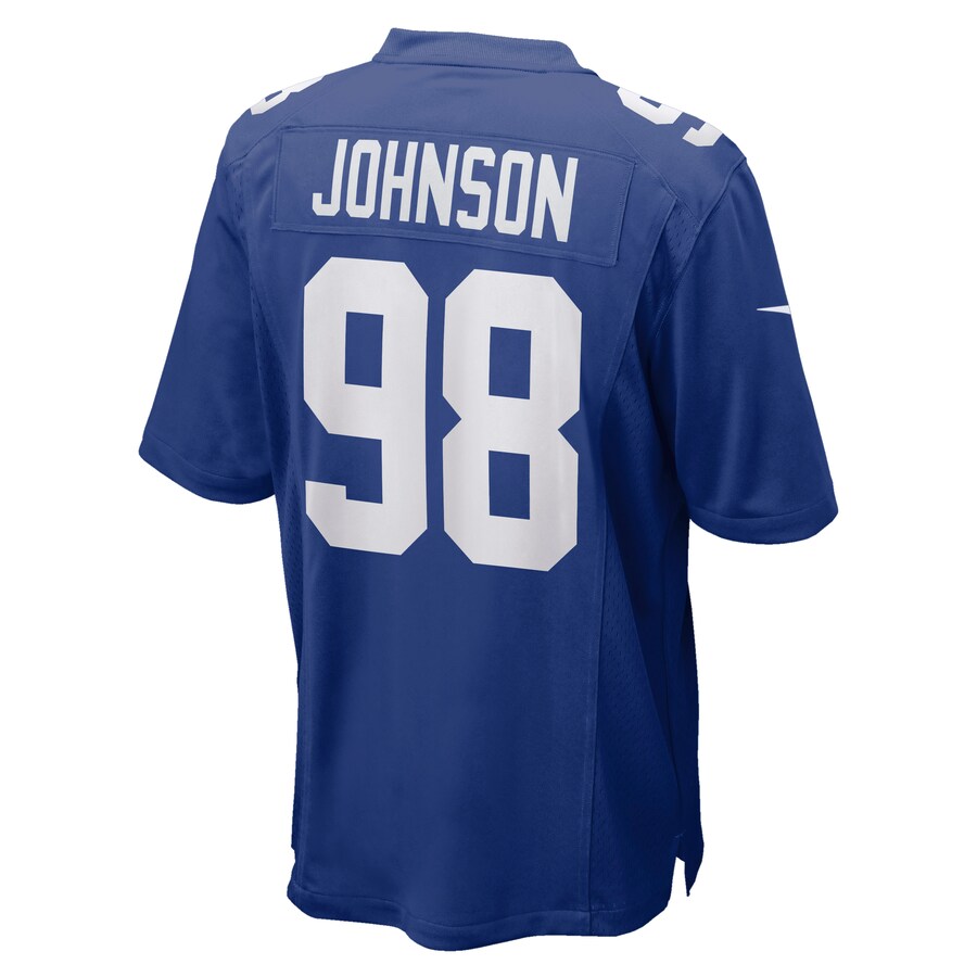New York Giants Austin Johnson Game Royal Football Jersey product image