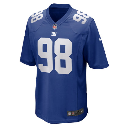 New York Giants Austin Johnson Game Royal Football Jersey product image