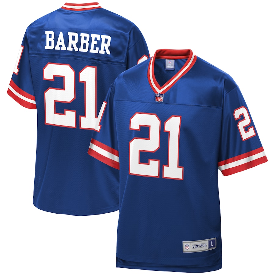 New York Giants Tiki Barber Pro Line Royal Football Jersey product image