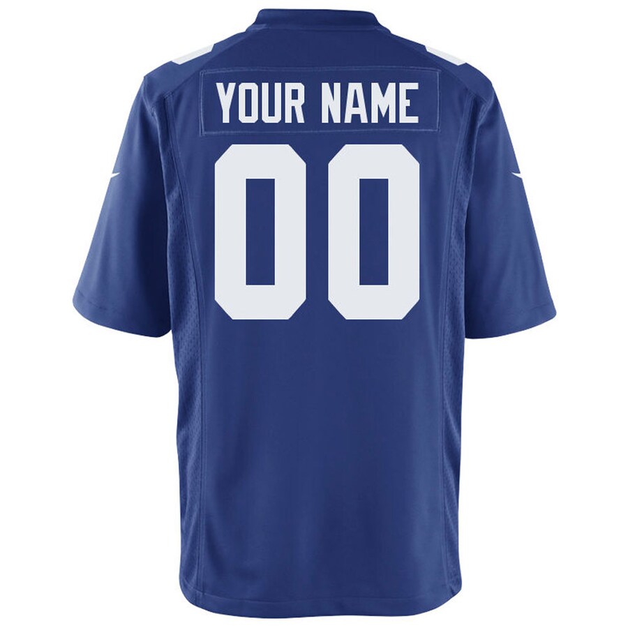 New York Giants Royal Customized Game Royal Football Jersey product image