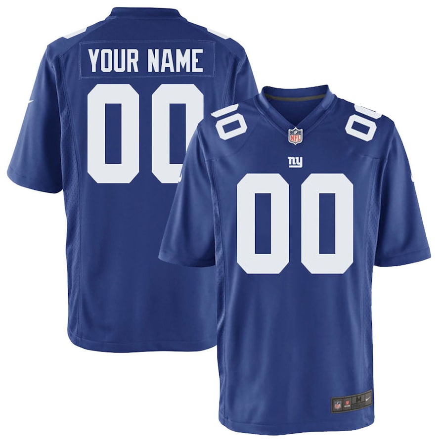 New York Giants Royal Customized Game Royal Football Jersey product image