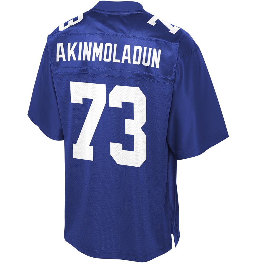 New York Giants Freedom Akinmoladun Pro Line Big & Tall Royal Football Jersey product image