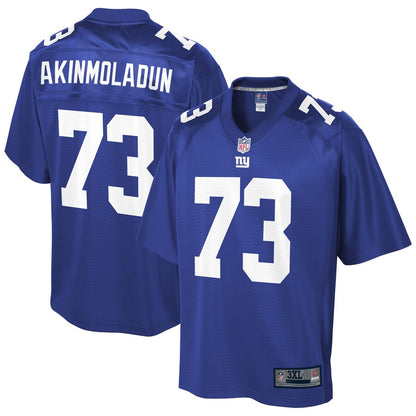 New York Giants Freedom Akinmoladun Pro Line Big & Tall Royal Football Jersey product image