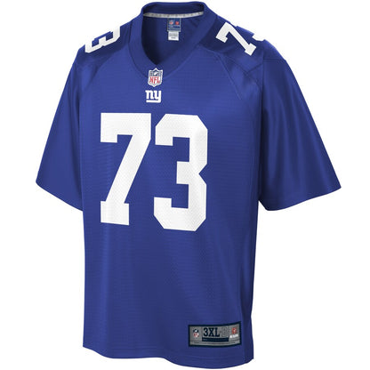 New York Giants Freedom Akinmoladun Pro Line Big & Tall Royal Football Jersey product image