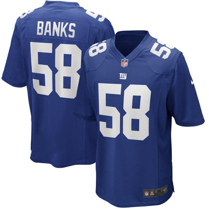 New York Giants Carl Banks Game Royal Football Jersey product image