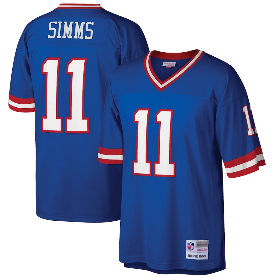 New York Giants Phil Simms Legacy Royal Football Jersey product image