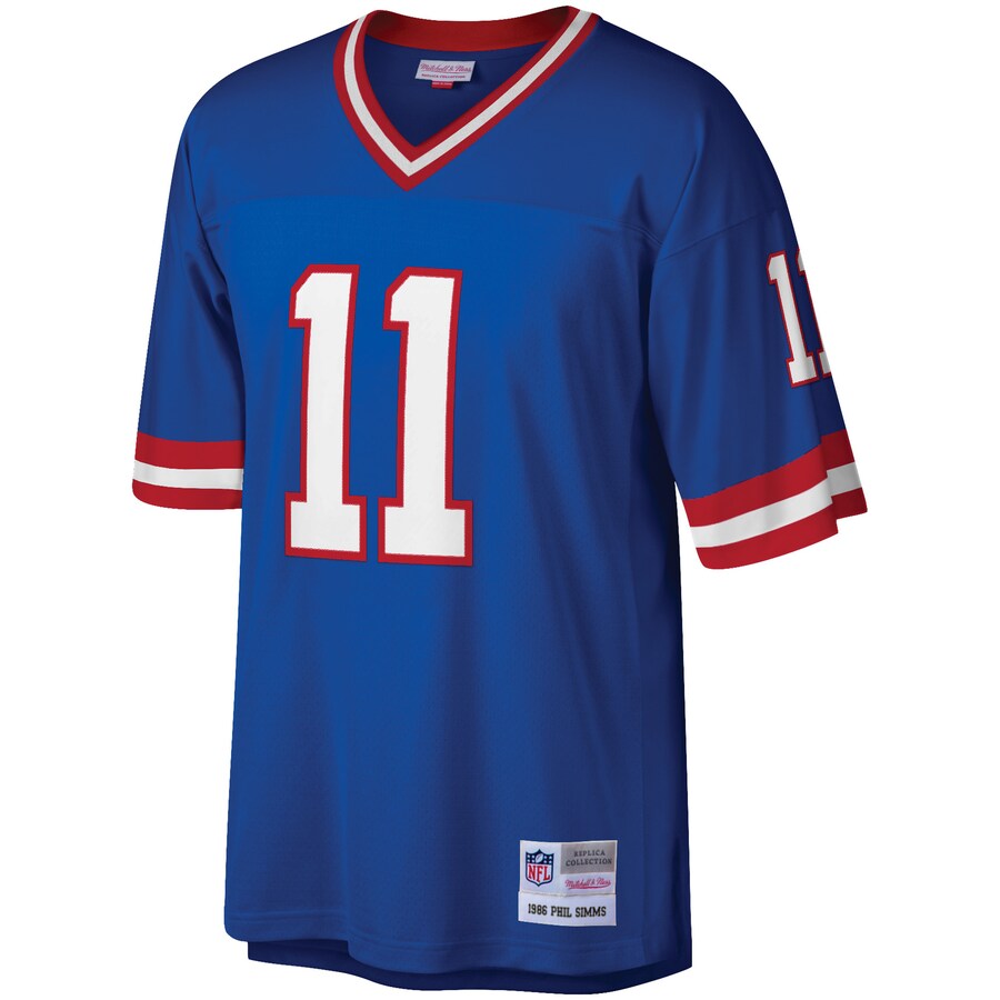 New York Giants Phil Simms Legacy Royal Football Jersey product image