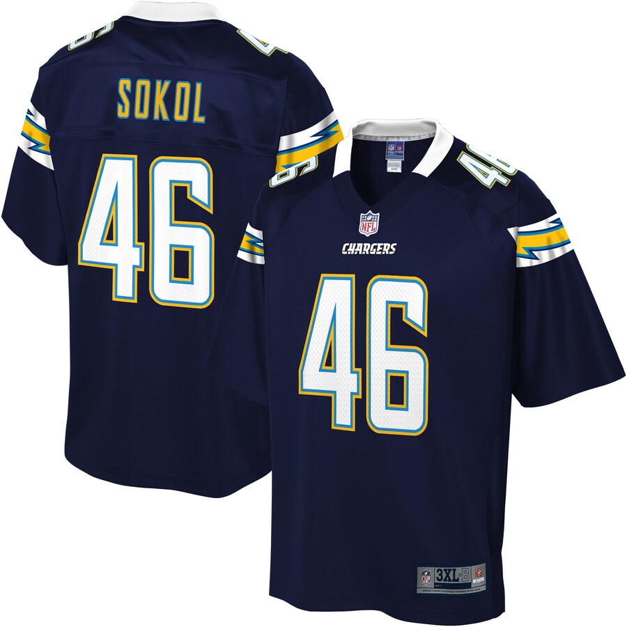 Los Angeles Chargers Matt Sokol Pro Line Big & Tall Navy Football Jersey product image