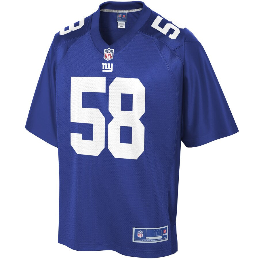 New York Giants Tae Davis Pro Line Royal Football Jersey product image