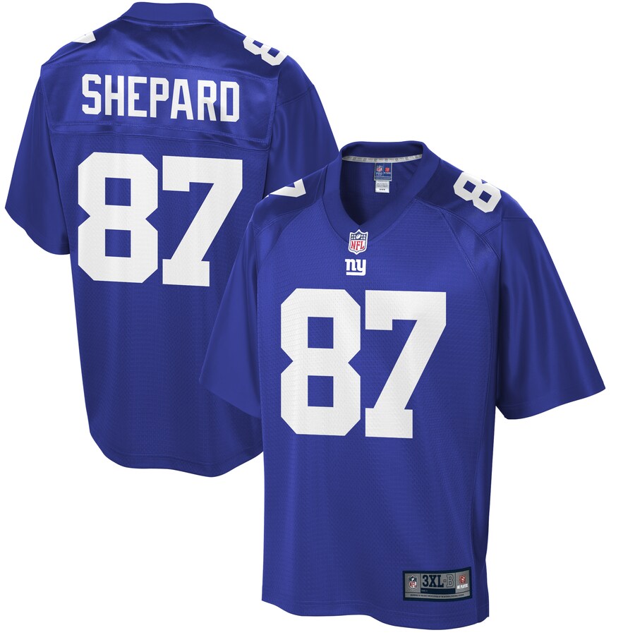 New York Giants Sterling Shepard Pro Line Big & Tall Royal Football Jersey product image