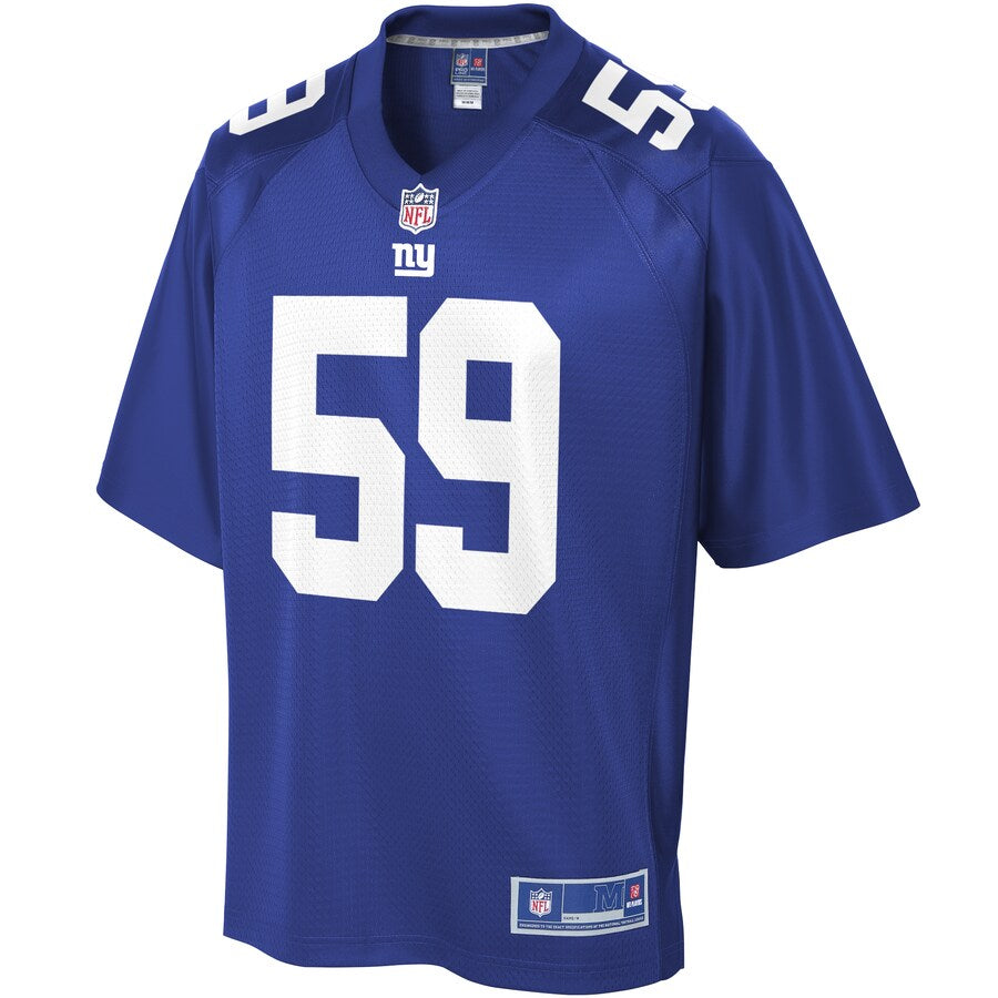 New York Giants Lorenzo Carter Pro Line Big & Tall Royal Football Jersey product image