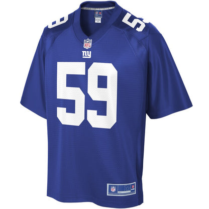 New York Giants Lorenzo Carter Pro Line Big & Tall Royal Football Jersey product image