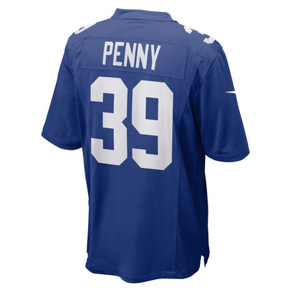 New York Giants Elijhaa Penny Game Royal Football Jersey product image