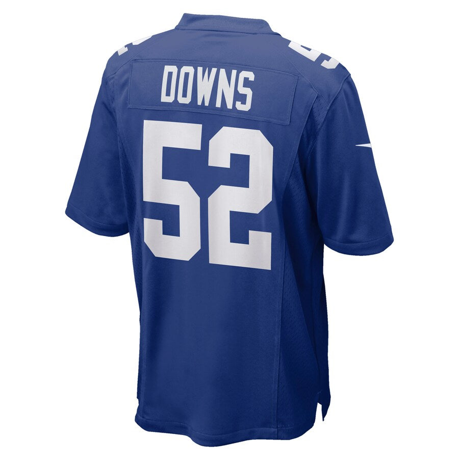 New York Giants Devante Downs Game Royal Football Jersey product image