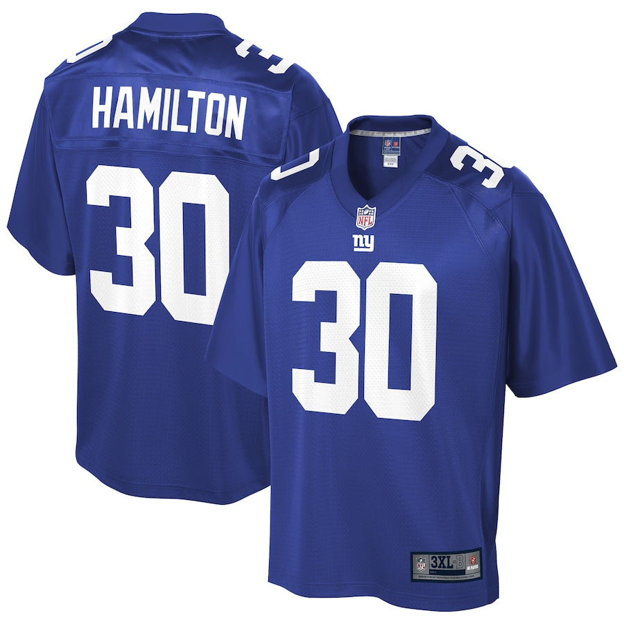 New York Giants Antonio Hamilton Pro Line Big & Tall Royal Football Jersey product image