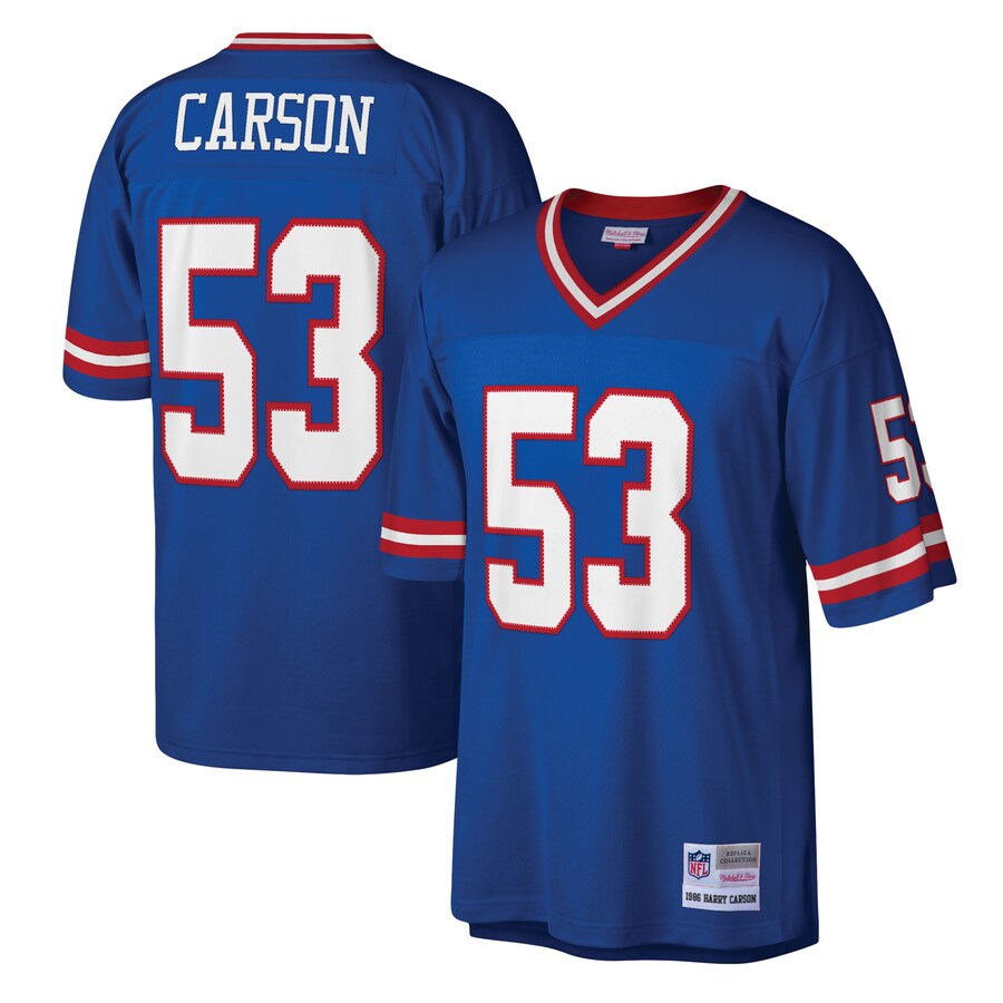 New York Giants Harry Carson Legacy Royal Football Jersey product image