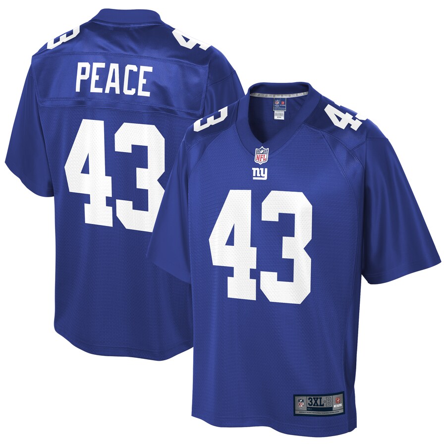 New York Giants Chris Peace Pro Line Big & Tall Royal Football Jersey product image