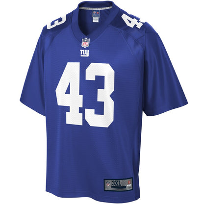 New York Giants Chris Peace Pro Line Big & Tall Royal Football Jersey product image