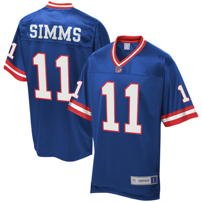 New York Giants Phil Simms Pro Line Royal Football Jersey product image