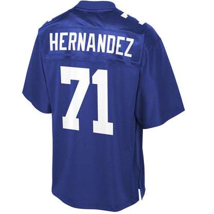 New York Giants Will Hernandez Pro Line Big & Tall Royal Football Jersey product image