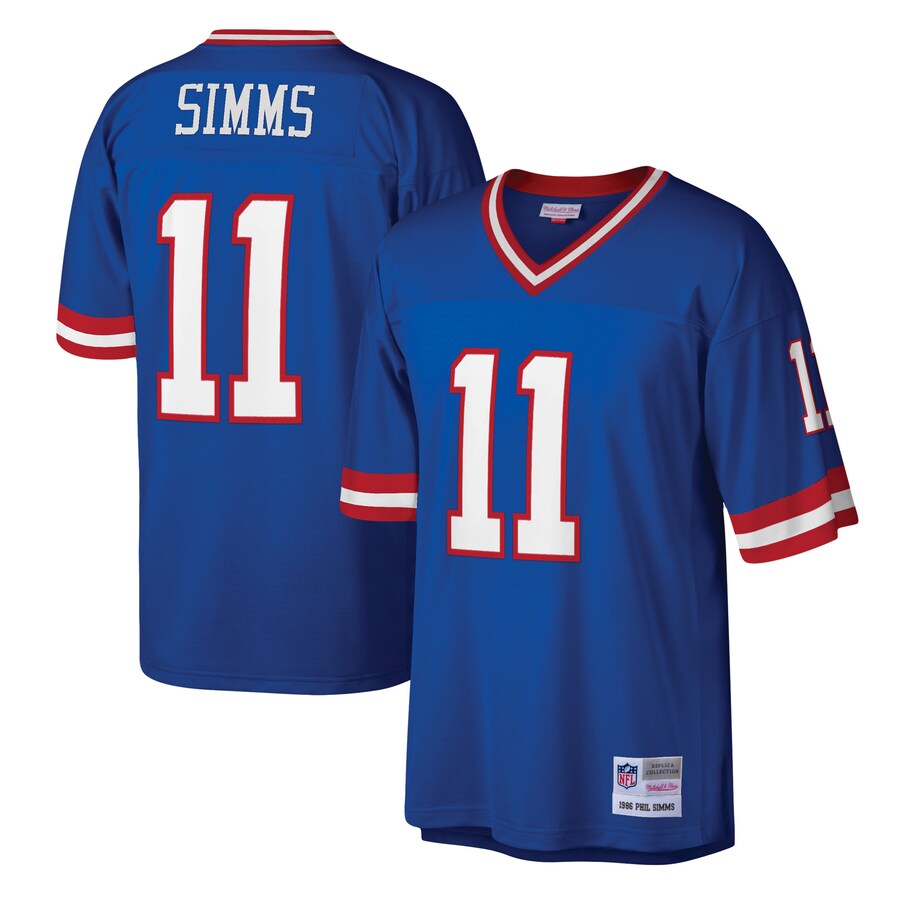 New York Giants Phil Simms Legacy Royal Football Jersey product image
