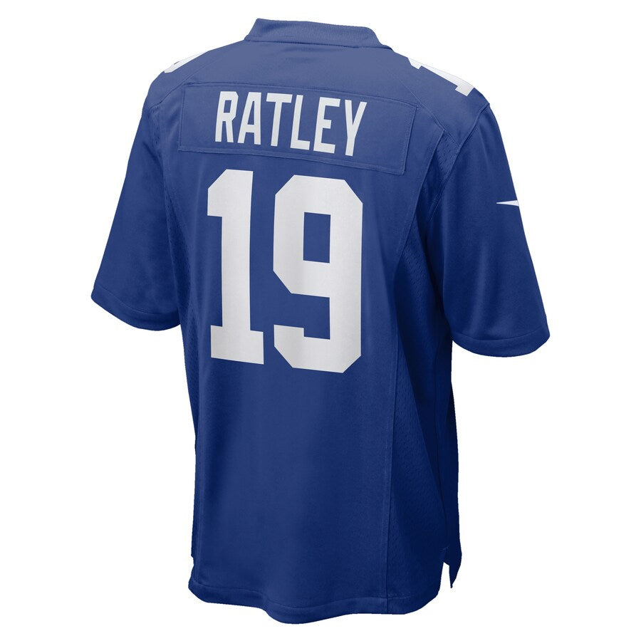 New York Giants Damion Ratley Team Game Royal Football Jersey product image