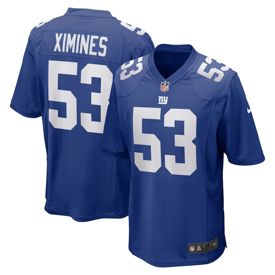 New York Giants Oshane Ximines Game Royal Football Jersey product image