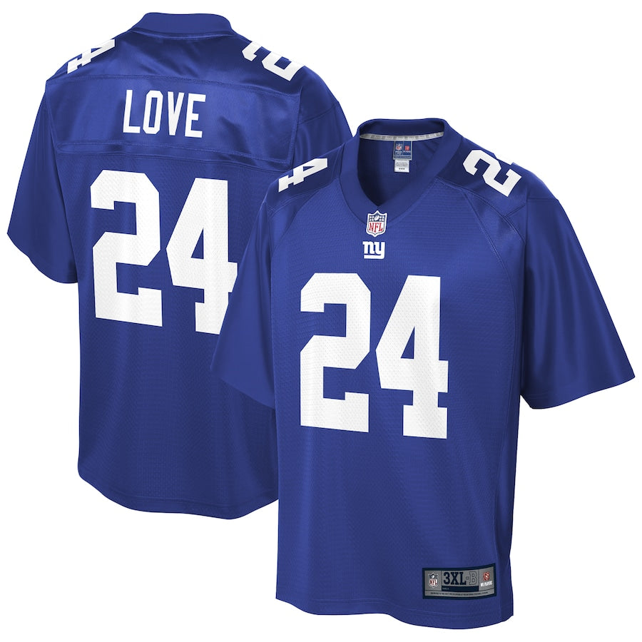 New York Giants Julian Love Pro Line Big & Tall Royal Football Jersey product image