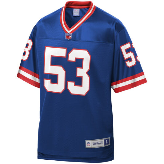 New York Giants Harry Carson Pro Line Royal Football Jersey product image