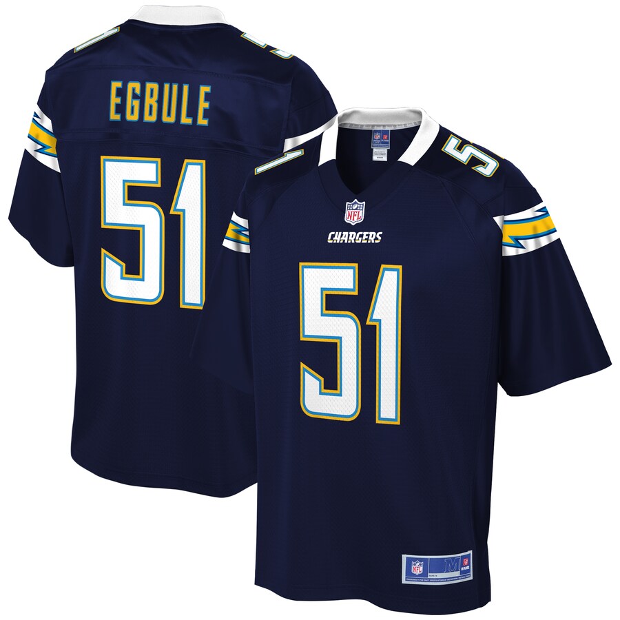 Los Angeles Chargers Emeke Egbule Pro Line Navy Football Jersey product image