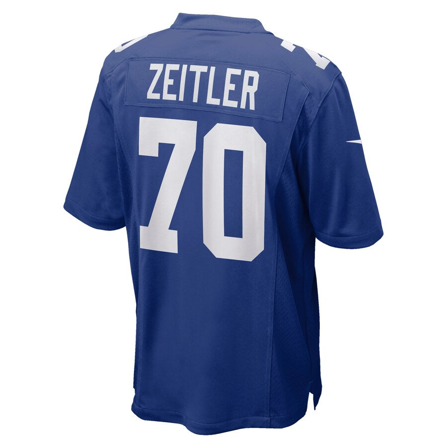 New York Giants Kevin Zeitler Game Royal Football Jersey product image