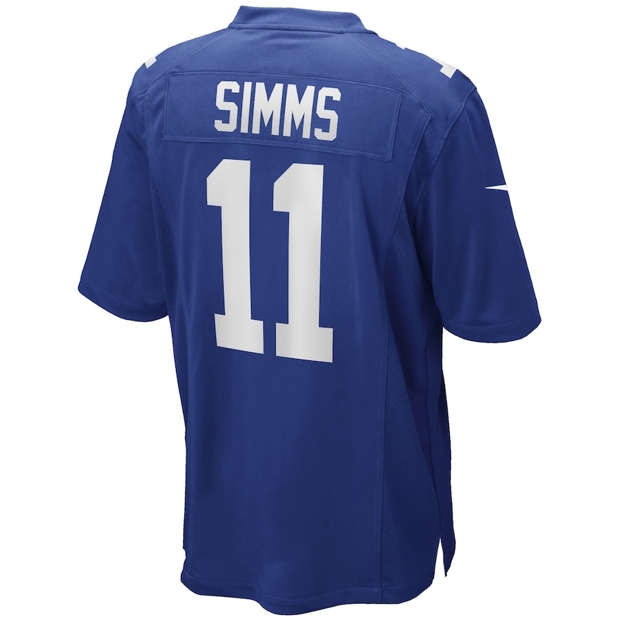 New York Giants Phil Simms Game Royal Football Jersey product image