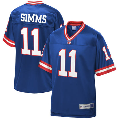 New York Giants Phil Simms Pro Line Royal Football Jersey product image