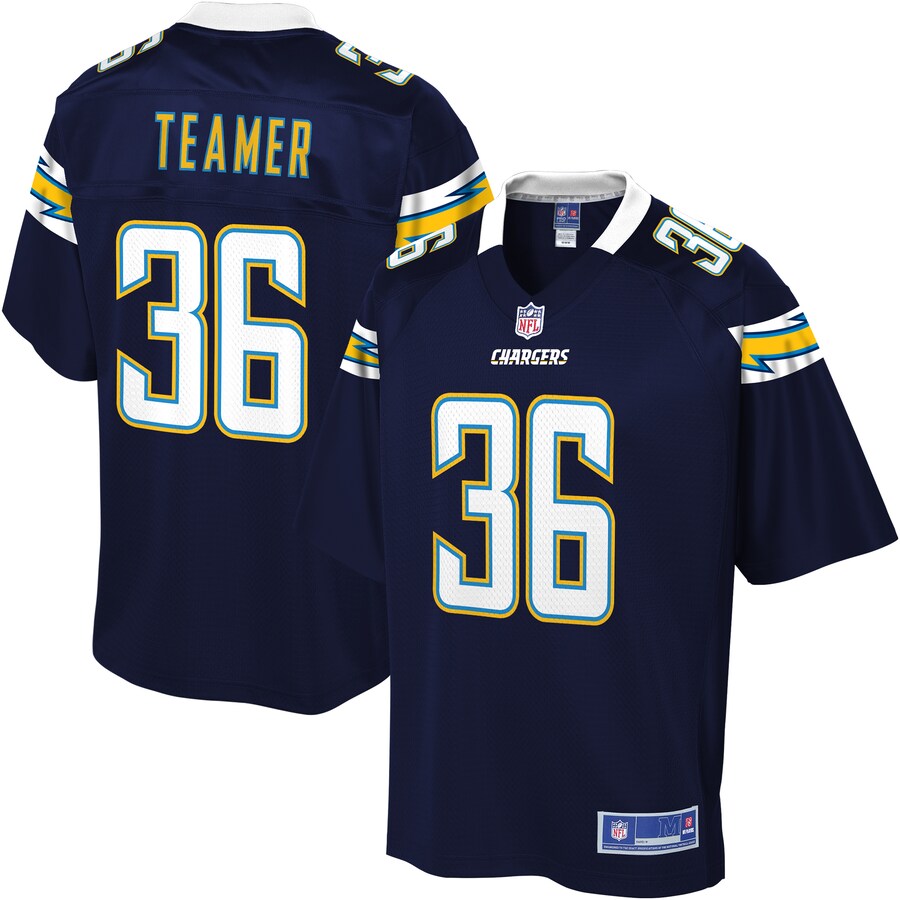 Los Angeles Chargers Roderic Teamer Pro Line Navy Football Jersey product image