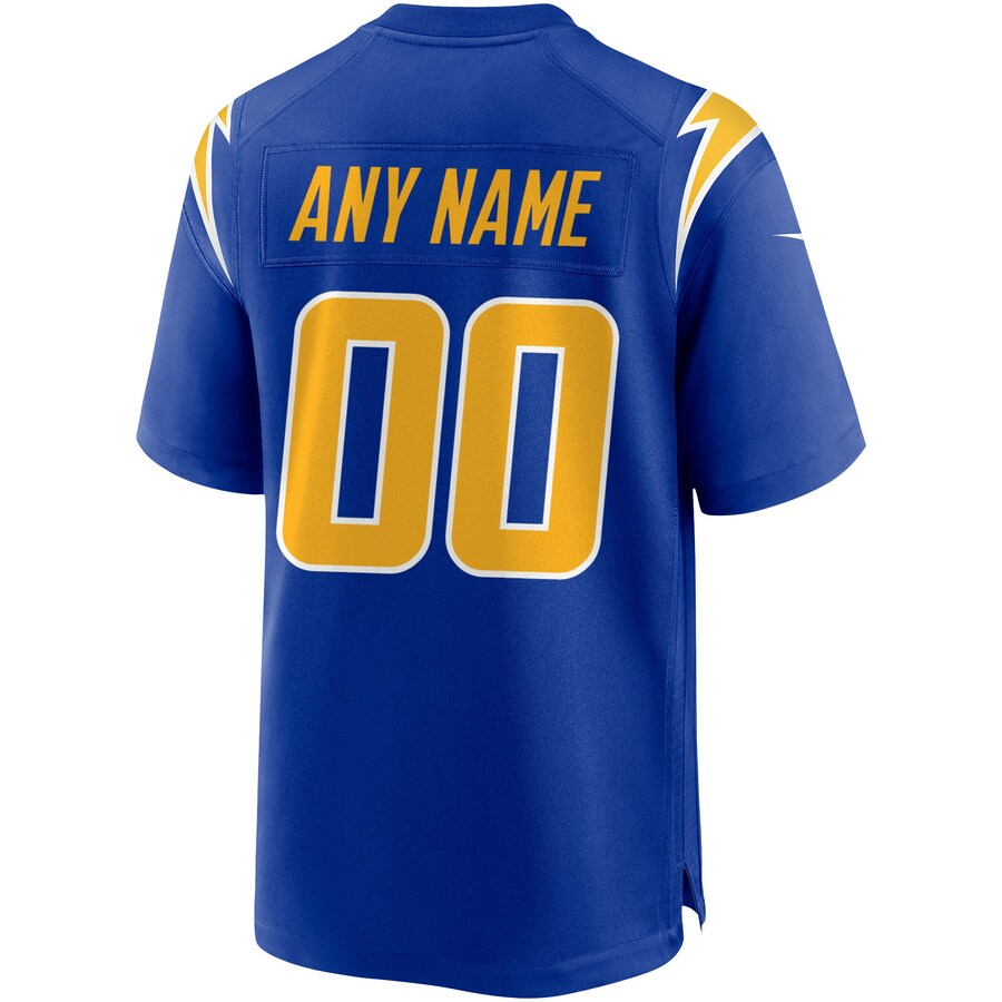 Los Angeles Chargers Royal Custom Alternate Game Royal Football Jersey product image