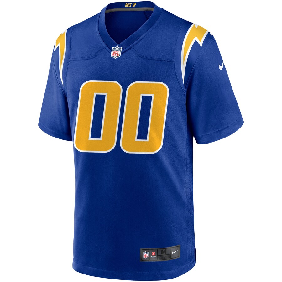 Los Angeles Chargers Royal Custom Alternate Game Royal Football Jersey product image