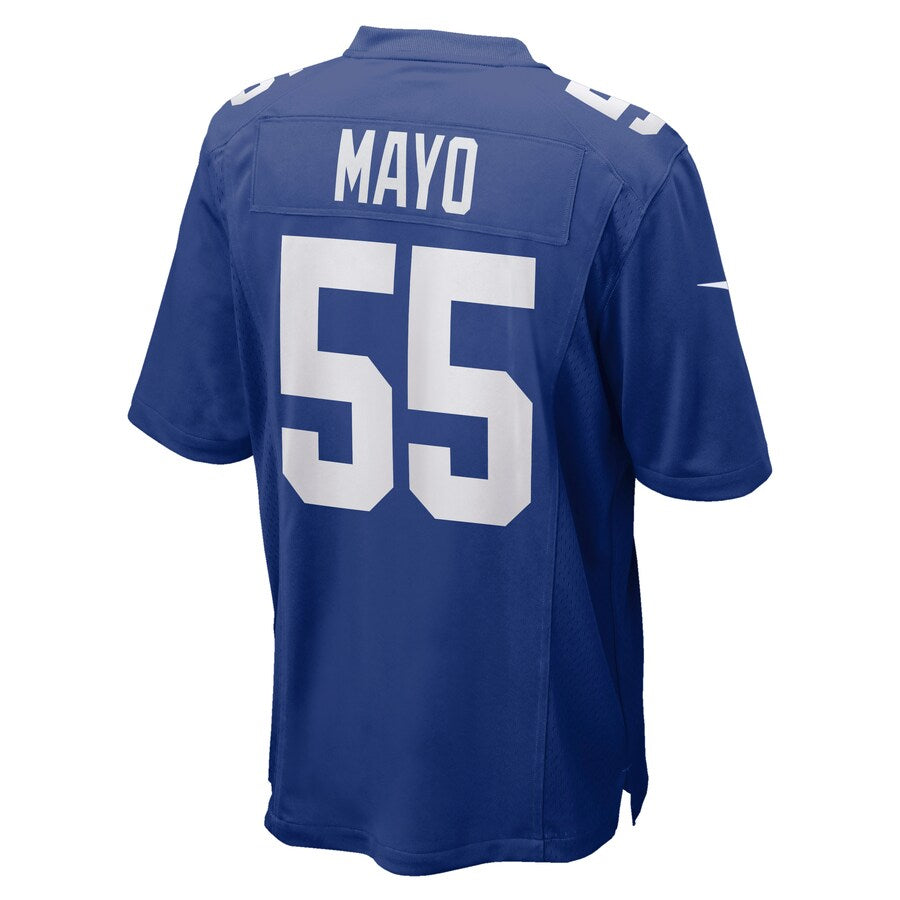 New York Giants David Mayo Game Royal Football Jersey product image