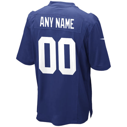 New York Giants Royal Custom Game Royal Football Jersey product image