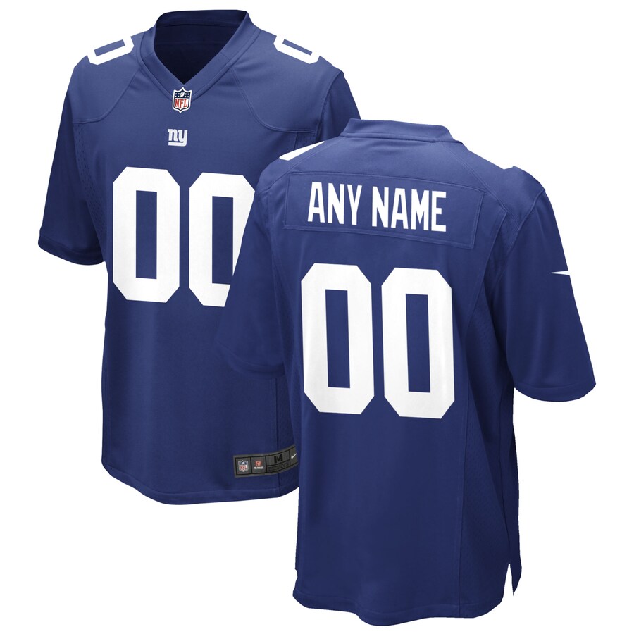 New York Giants Royal Custom Game Royal Football Jersey product image