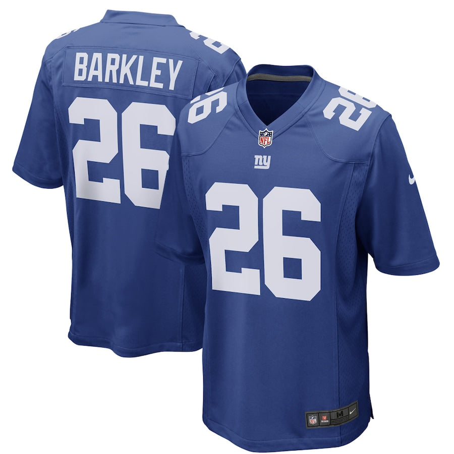 New York Giants Saquon Barkley Game Royal Football Jersey product image