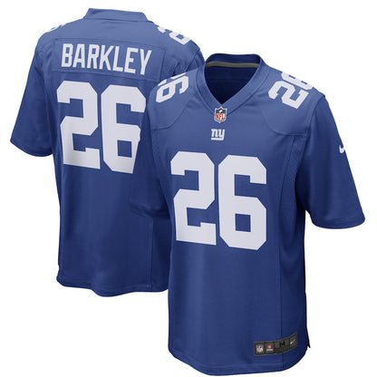 New York Giants Saquon Barkley Game Royal Football Jersey product image