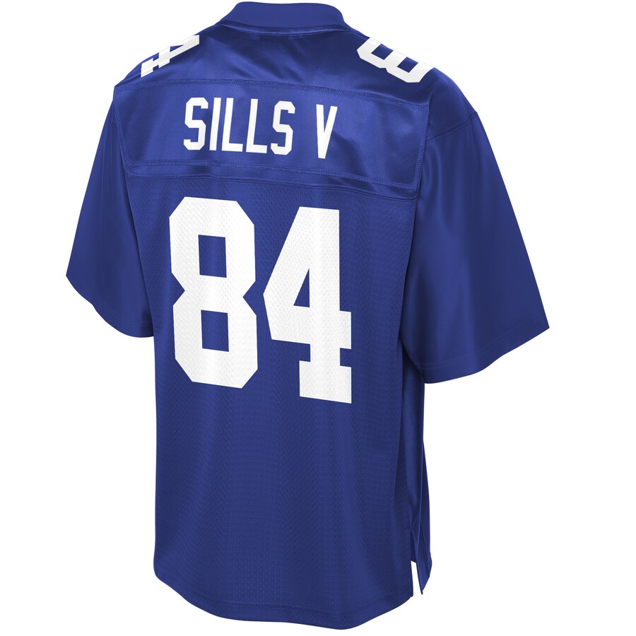 New York Giants David Sills Pro Line Big & Tall Royal Football Jersey product image