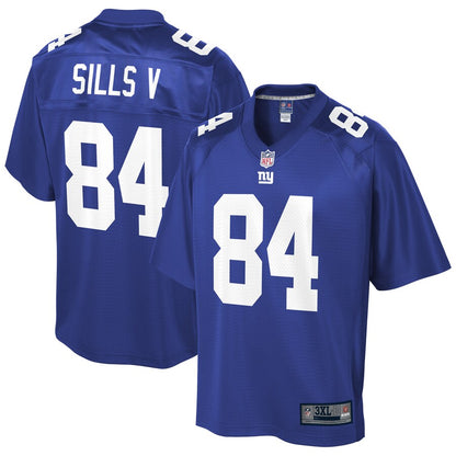 New York Giants David Sills Pro Line Big & Tall Royal Football Jersey product image